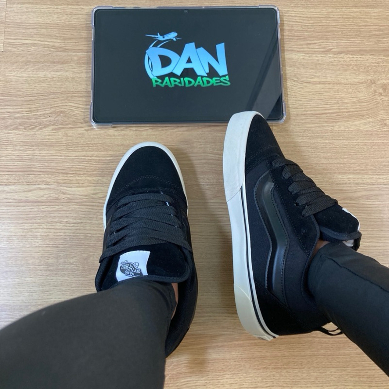 V/\ns Knu Skool All-Black Casual Skate Preto