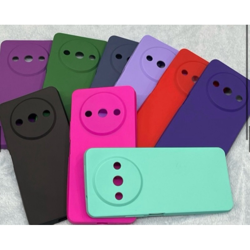 Capinha Case Capa Xiaomi Redmi A3 Silicone Aveludado Proteção de Câmera Colorida