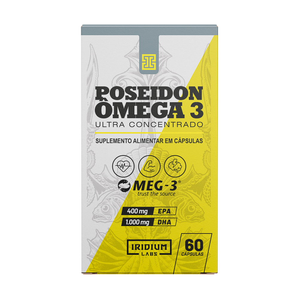 Ômega 3 Poseidon Ultra Concentrado 60 cápsulas - Iridium Labs em Oferta na Shopee