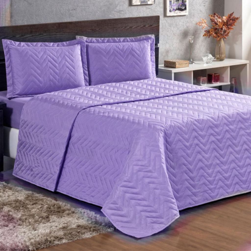 Cobre Leito Luxo Para Colchão de Casal + Kit 2 Portas Travesseiros - akan