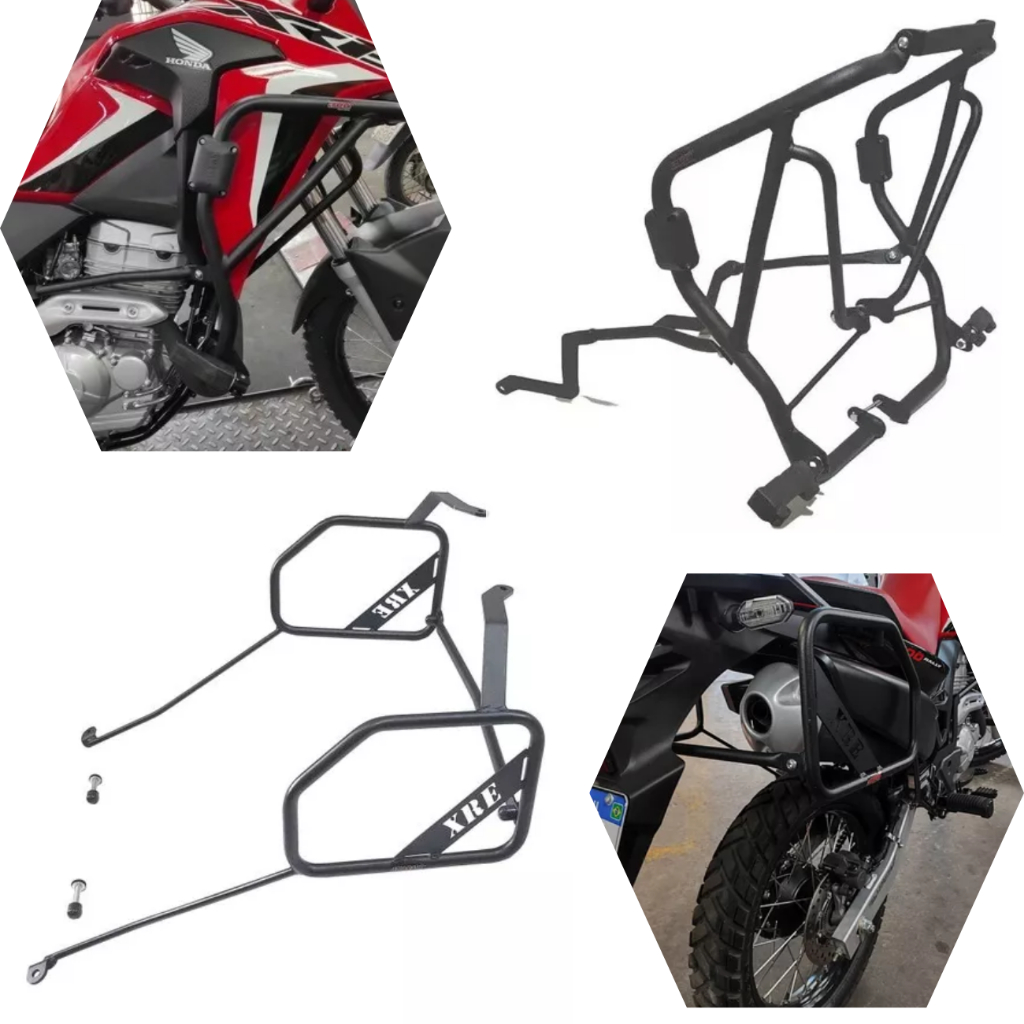 Protetor De Carenagem + Afastador De Alforge Xre 300 2009-2024 mais vendido Chapam