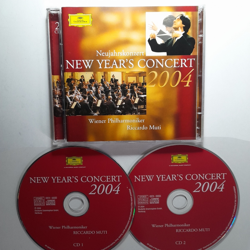 Cd New Year's Eve 2004, Riccardo Muti, Wiener Philharmoniker. Importado, seminovo. Strauss, Lanner.