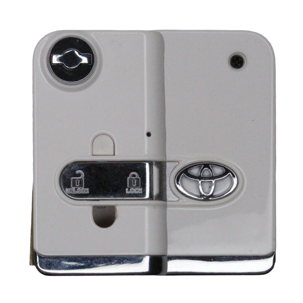 Carcaça Chave Convencional Adaptação 2 Botões Branco Corolla Hilux Rav4 Etios 2003 a 2019