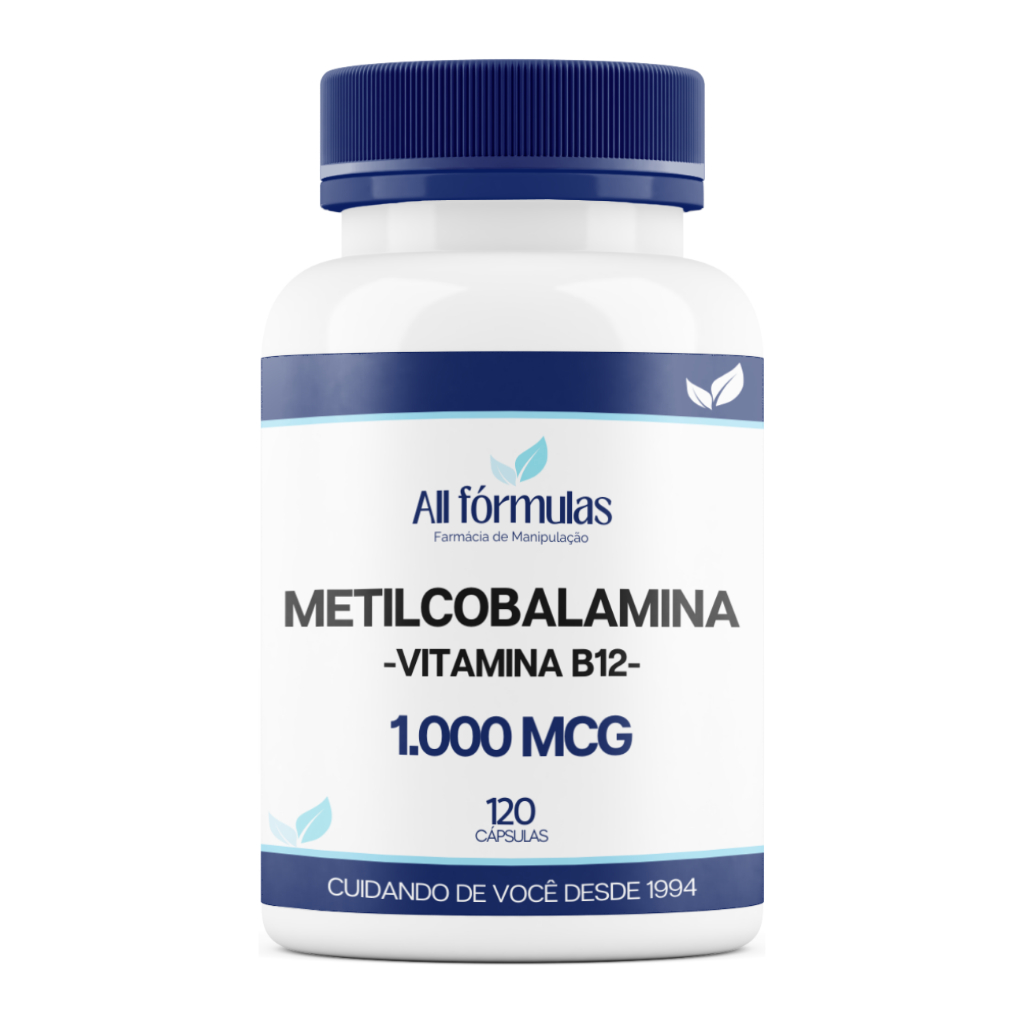 Vitamina B12 Metilcobalamina 1.000Mcg 120 Cápsulas