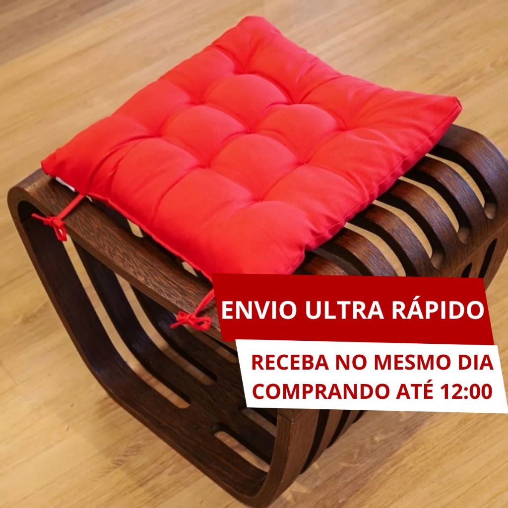 Assento Futton Para Cadeira Sofá Pallets Futon 40x40 Cm Chumbo Renova Ambiente P/ Quarto Sala Macio