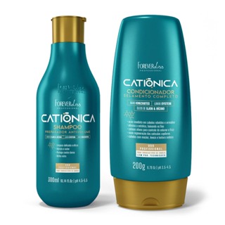 Kit Shampoo e Condicionador Catiônica Forever Liss em Oferta na Shopee