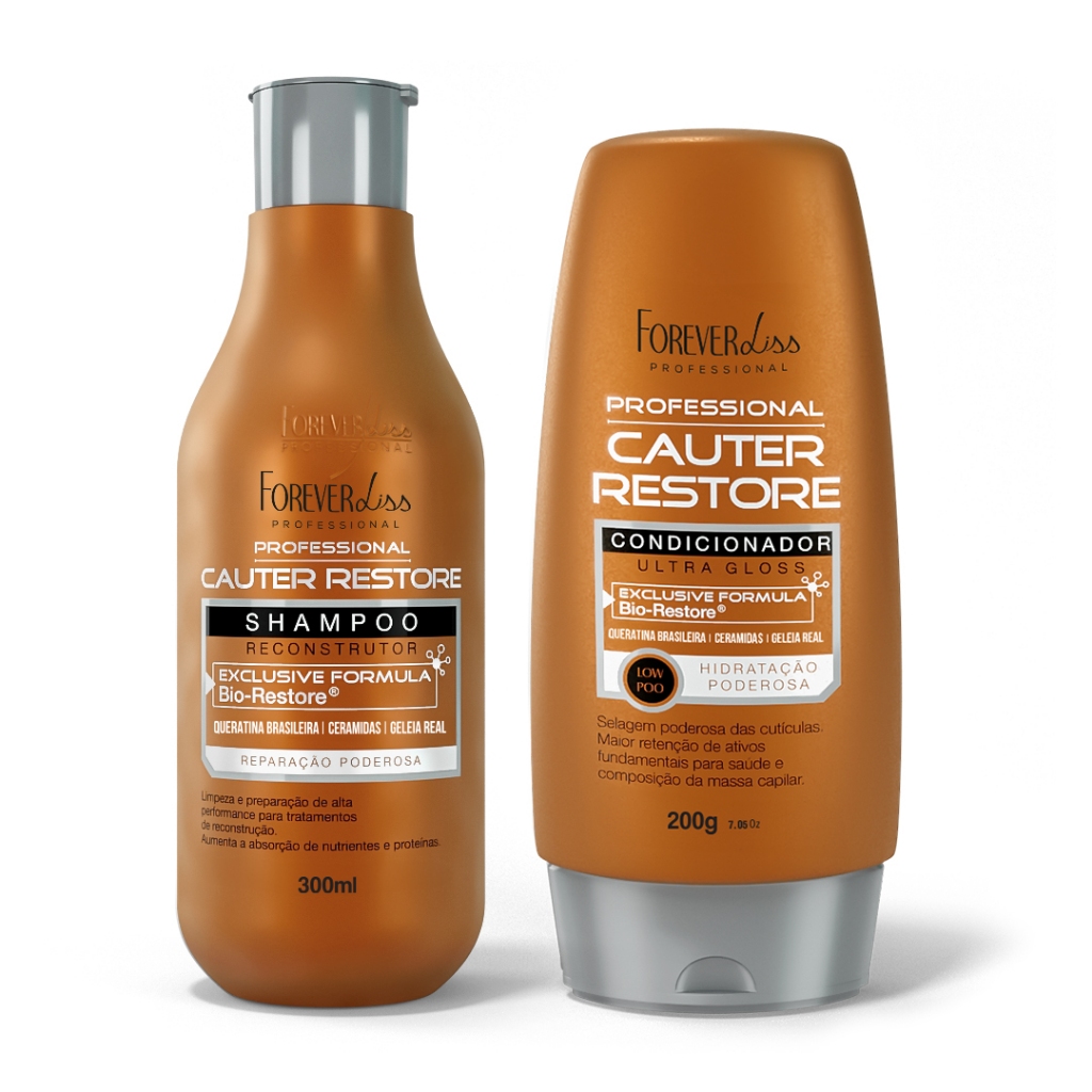 Kit Shampoo e Condicionador Cauterização Forever Liss - Beauty