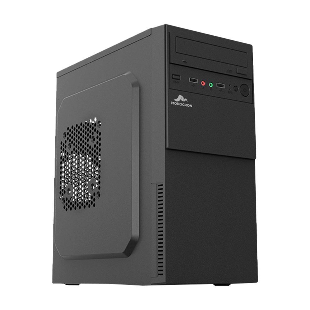 KIT ATX Gabinete Office preto + Fonte 200w Mid Tower