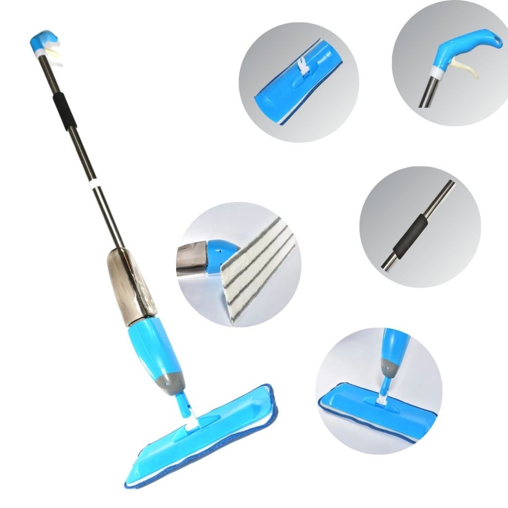 Mop Limpador Spray 360º – Reservatório 350ml + Refil Microfibra para Limpeza Completa 7899658338695