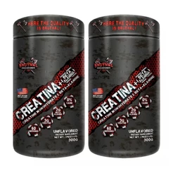 2x Creatina Monohidratada com Beta Alanina - 300g cada - Bruthal Sports Supplements
