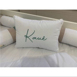 Almofadinha com Pompom Personalizada | ENVIAR O NOME PELO CHAT