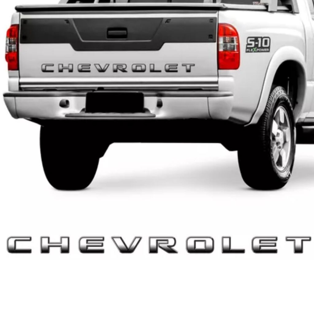 Adesivo Faixa Traseira S10 a partir de 2010 – Preto com cinza degrade em Oferta na Shopee