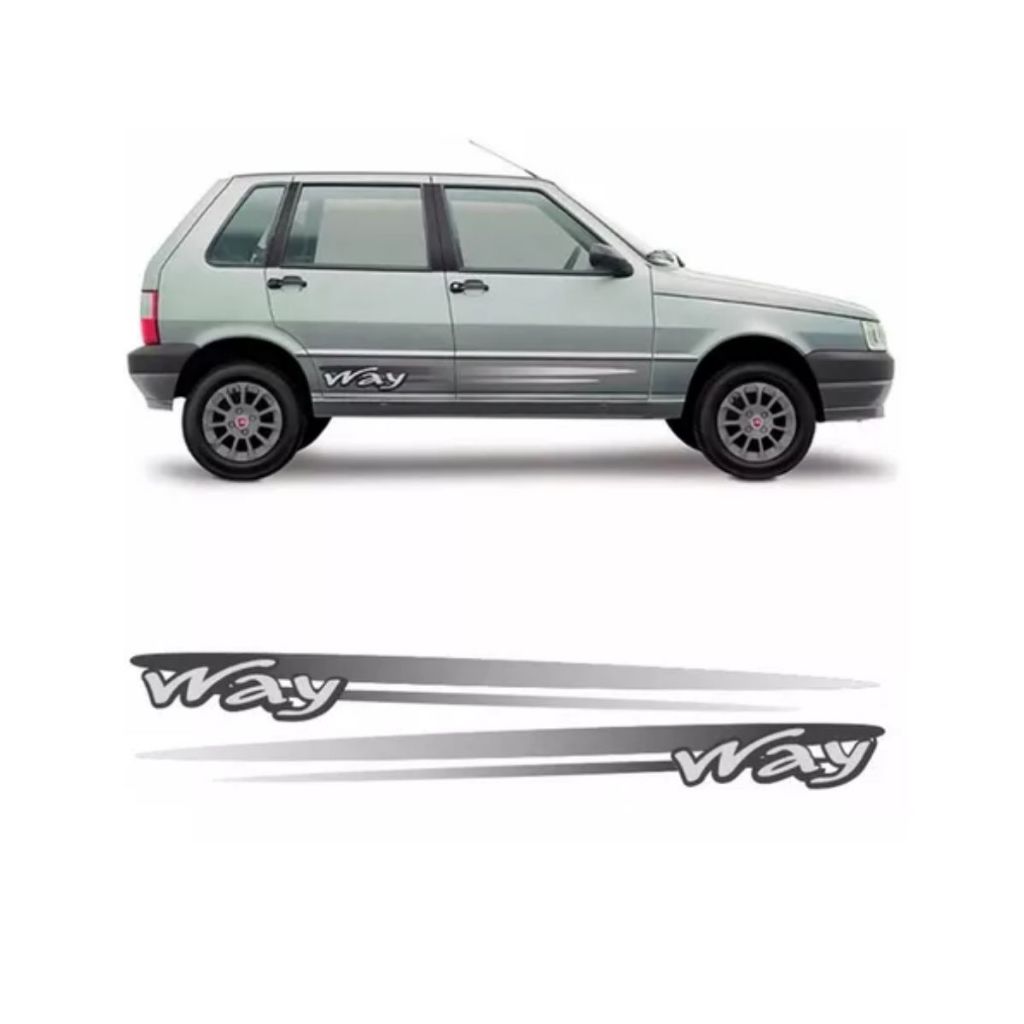 Adesivo Faixa Lateral Fiat Uno Way 2008/2011