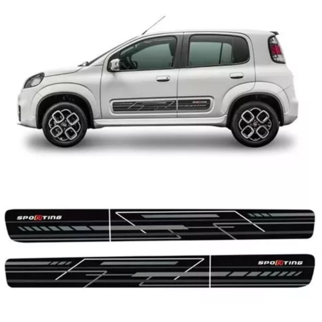 Emblema Adesivo Faixa Lateral UNO EVO SPORTING a partir de 2015 em Oferta na Shopee