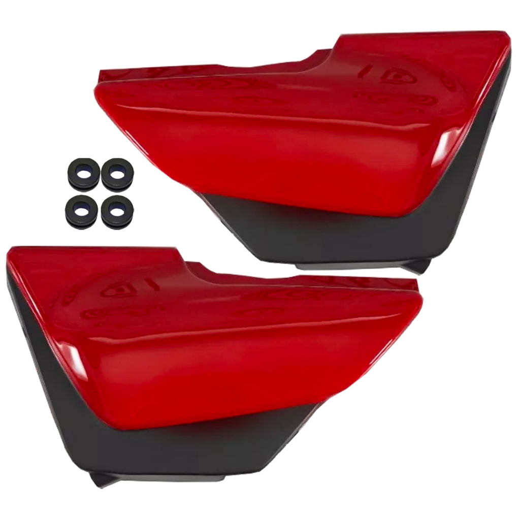 Carenagem Tampa Aba Aleta Lateral Par Pintada Com 4 Borrachas de Fixação Moto Yes 125 Paramotos