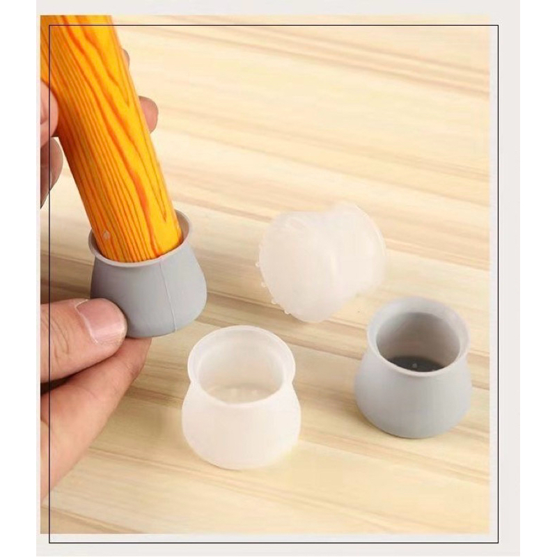 KIT COM 2 pacotes/ 8pç/ Protetor De Silicone Pés Cadeiras ou Mesas.