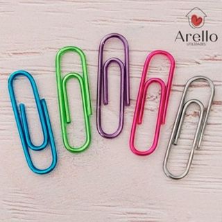 200 Clips colorido de metal para papel clip grampo em Oferta na Shopee