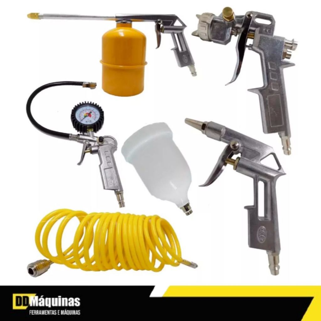 Kit Acessórios para Compressor com 5 Peças - Tekna