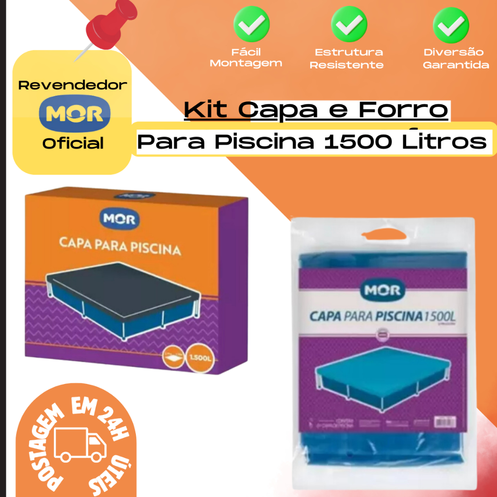 Kit Capa Para Piscina + Forro Para Piscina Infantil 1500 Litros em Oferta na Shopee