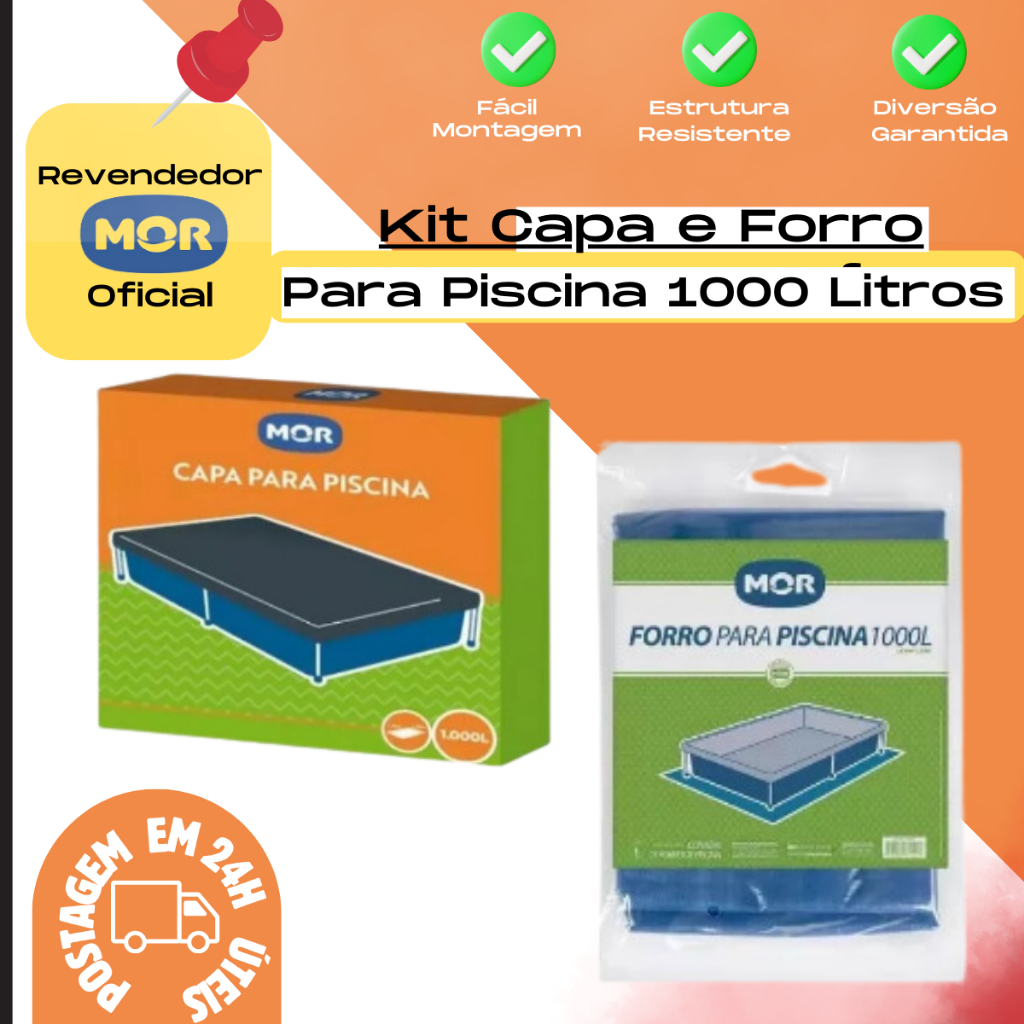 Capa Para Piscina Standard Infantil + Forro 1000 Litros em Oferta na Shopee