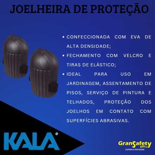 Joelheira Proteção Eva com Velcro  Modelo k35- Kala