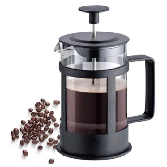 Cafeteira Prensa Francesa Preta de 1 Litro Good Coffee para Café Gourmet - Marca Hauskraft CAFT018