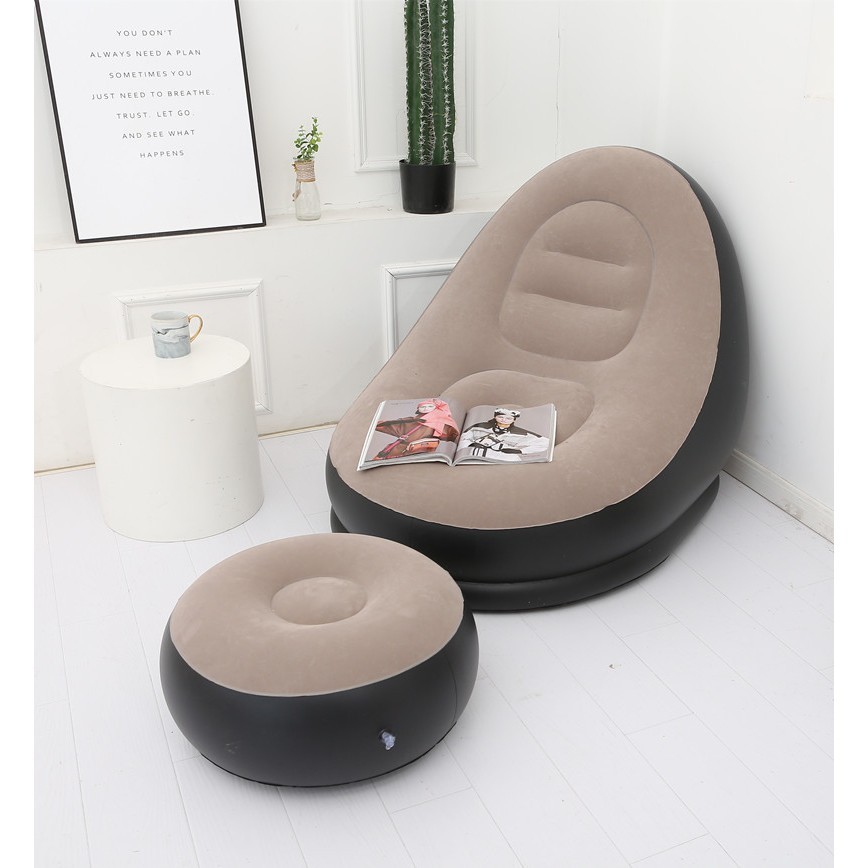 Sofá Poltrona Inflável Descanso Portátil Ultra Lounge Confortável Sofá Poltrona Inflável