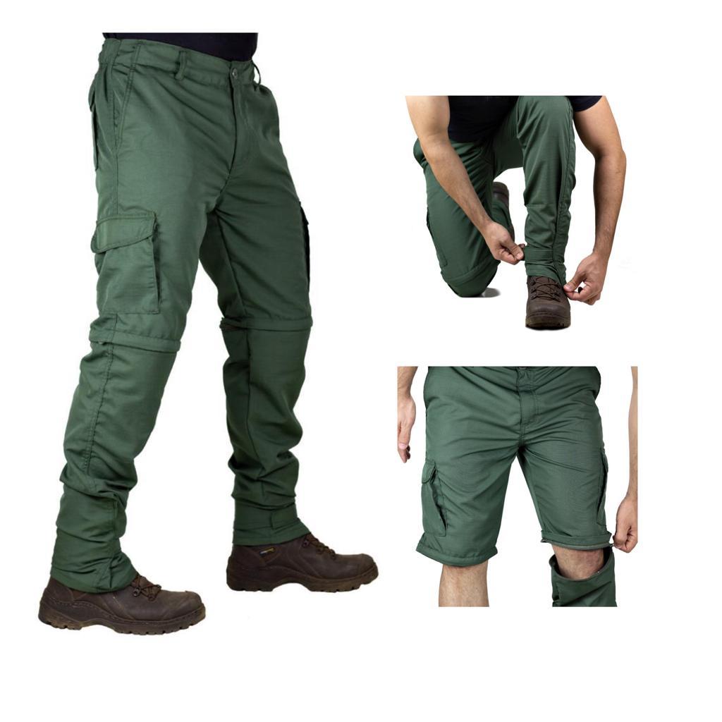 Calça vira bermuda  trilha pesca caminhada esporte em geral