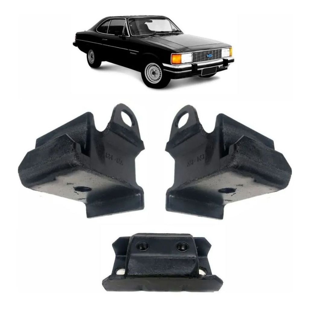 Kit Coxim Calço Motor E Câmbio Opala Caravan 6cc 1969 Á 1992