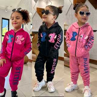 Conjunto Infantil feminino juvenil blogueirinha Stitch
