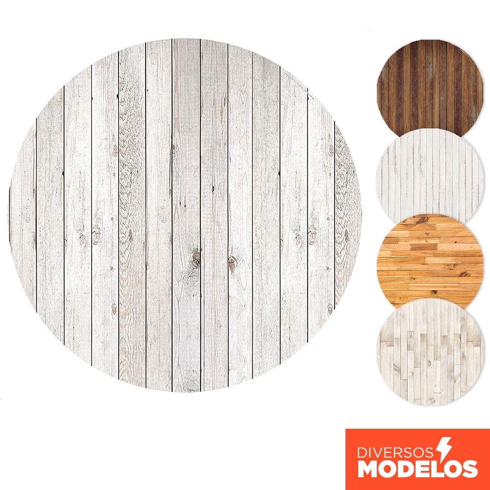 Painel Redondo Madeira em tecido 1,50m com Elástico para Festas em Oferta na Shopee