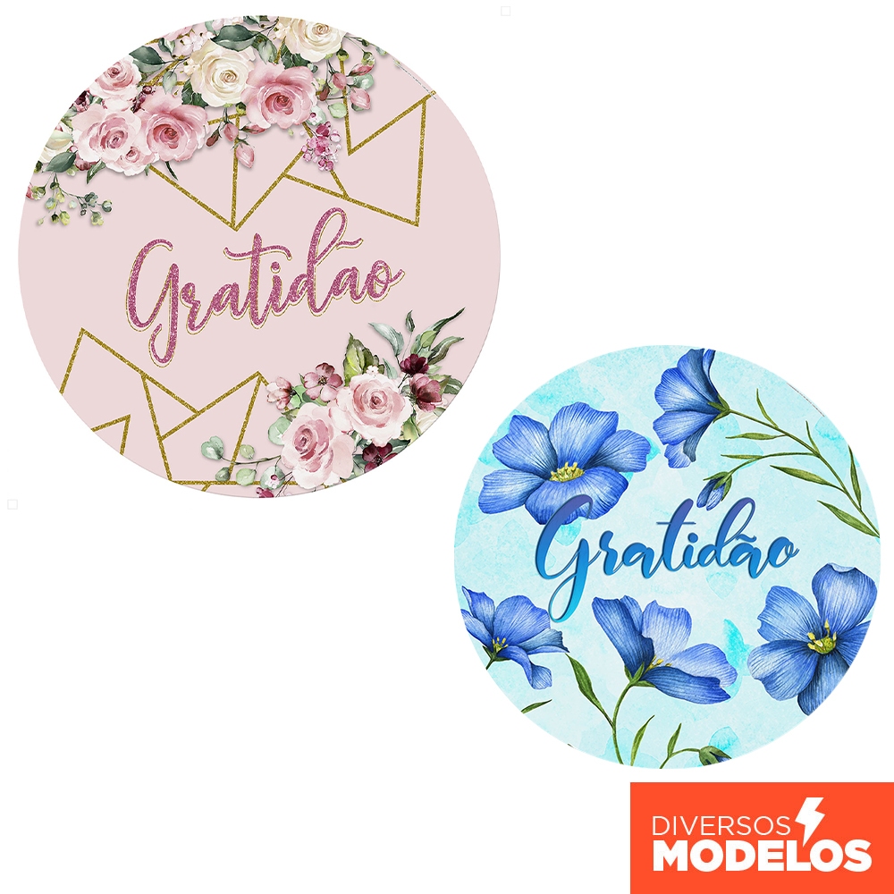 Painel Redondo Gratidão em tecido 1,50m com Elástico em Oferta na Shopee