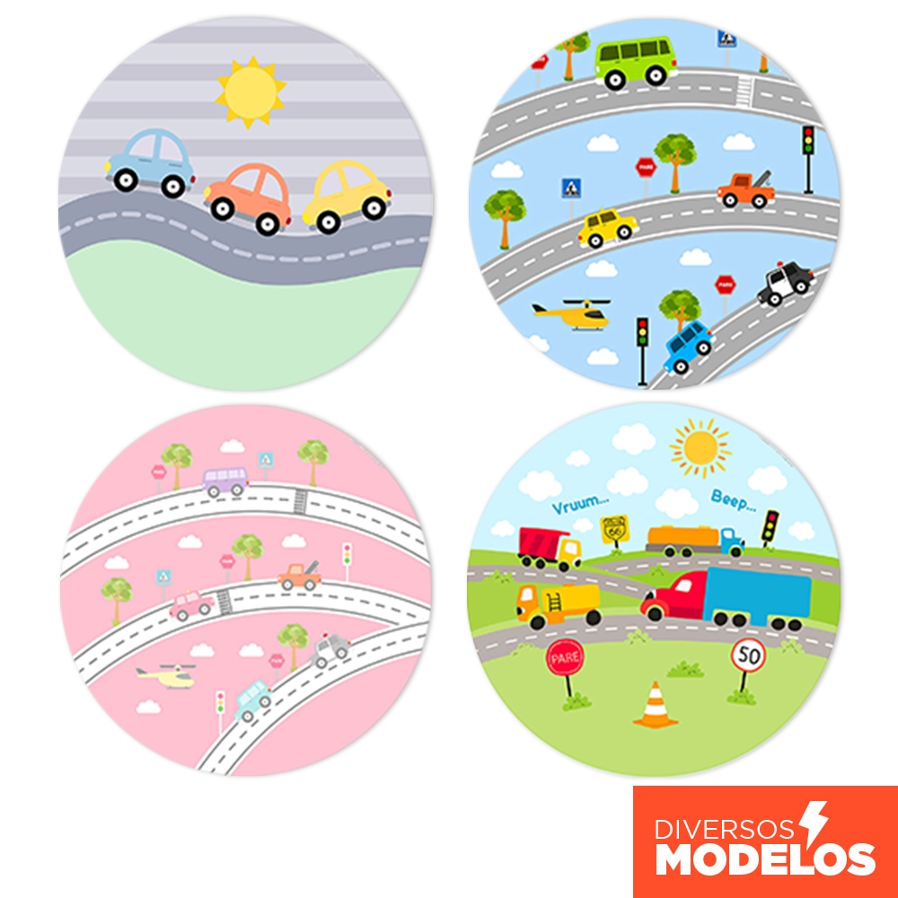 Capa Painel Redondo Decoração Transporte em tecido 1,50m com Elástico para Festas em Oferta na Shopee