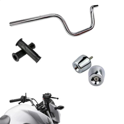 Kit Guidão De Moto Com Manopla Para Cargo E Peso Pcx Cg Fan Titan 125 150 160