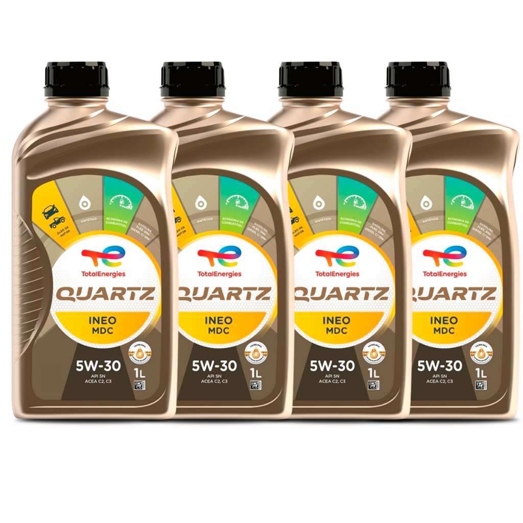 Kit 4 Óleos Total Quartz Ineo Mdc 5w-30 Acea C2 C3 Sintético em Oferta na Shopee