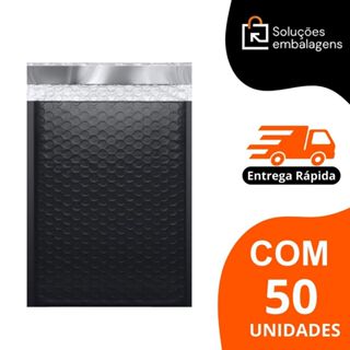 Envelope de Segurança Cinza 26x36cm Com Bolha c/50 em Oferta na Shopee