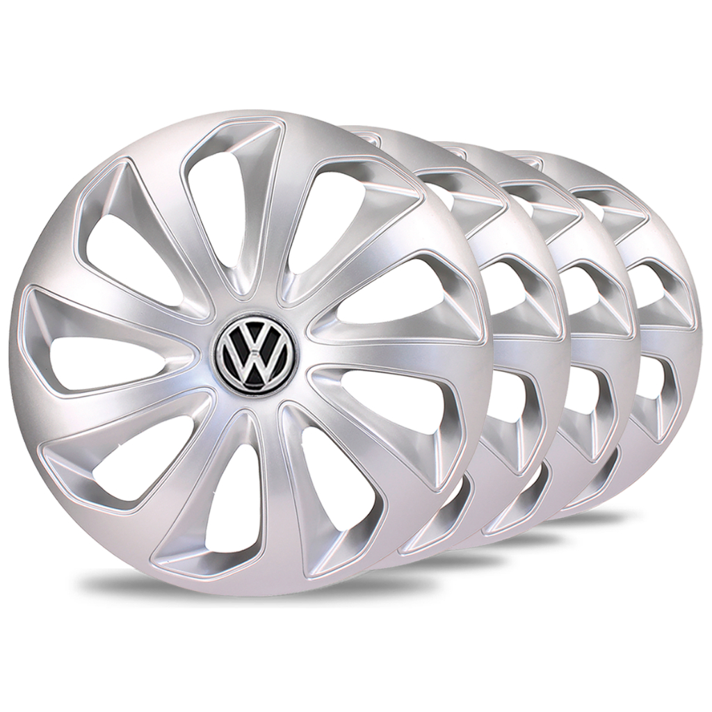Jogo 4 Carlotas Velox Aro 14 Prata Vw Gol G1 G2 G3 G4 G5 Up
