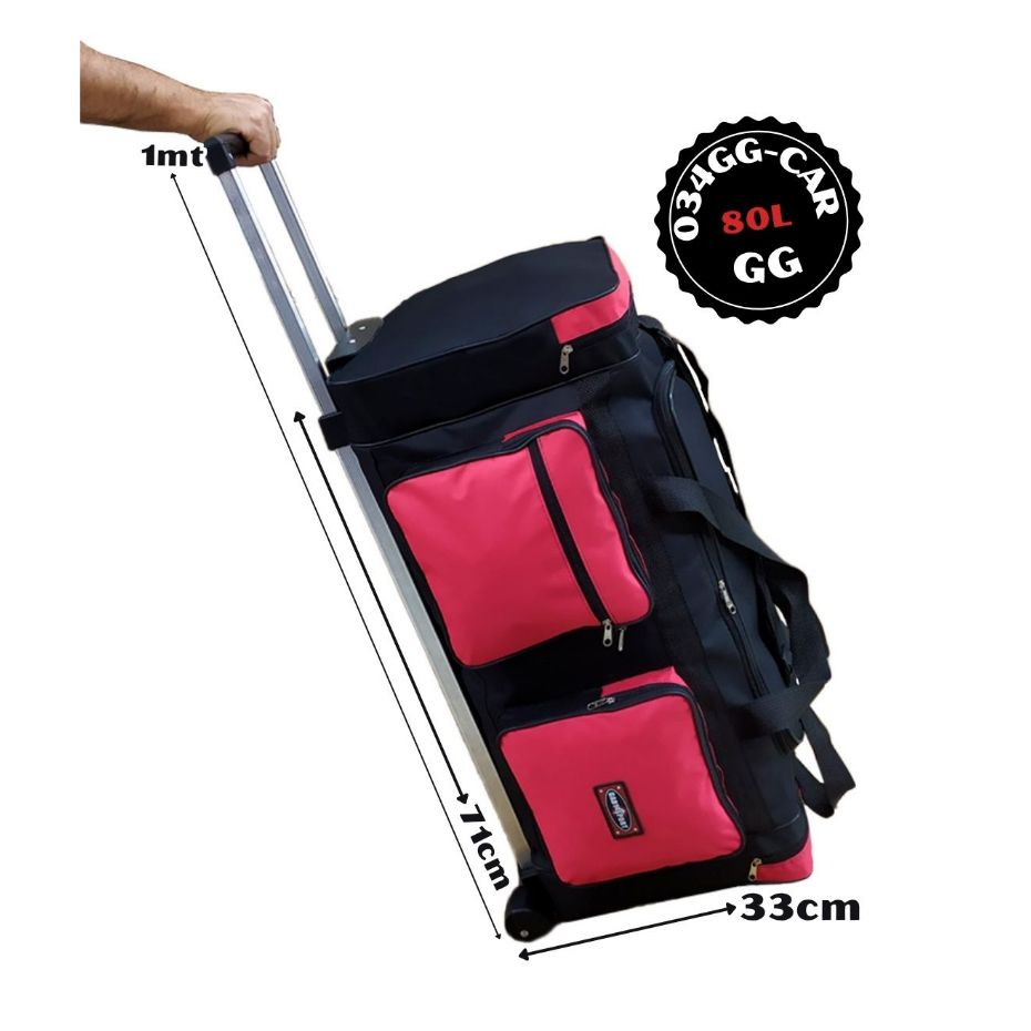 70L - Bolsa Mala de Viagem - Bolsa de Viagem Extra Grande com Carrinho - Bolsa de Viagem Reforçada em Oferta na Shopee