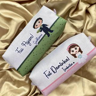 PRODUÇÃO EM 1 DIA ÚTIL + FRETE - Estojo Personalizado VÁRIAS CORES (para daminha, pajens...) em Oferta na Shopee