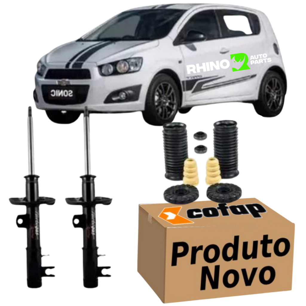 Par Amortecedor Dianteiro + Kit Completo Onix Prisma Spin Sonic 2011 a 2023 em Oferta na Shopee