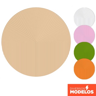 Painel Redondo Minimalista Ripado em tecido 1,50m com Elástico para Festas em Oferta na Shopee