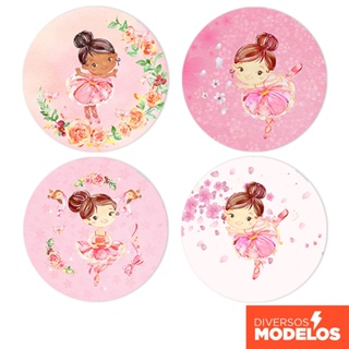 Painel Redondo Bailarina em tecido 1,50m com Elástico para Festas em Oferta na Shopee