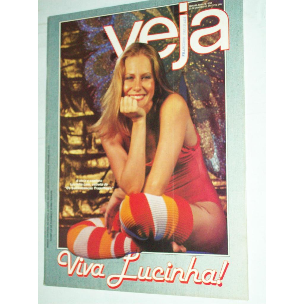 Revista de época Veja 1982 Viva Lucinha - Colecionador.