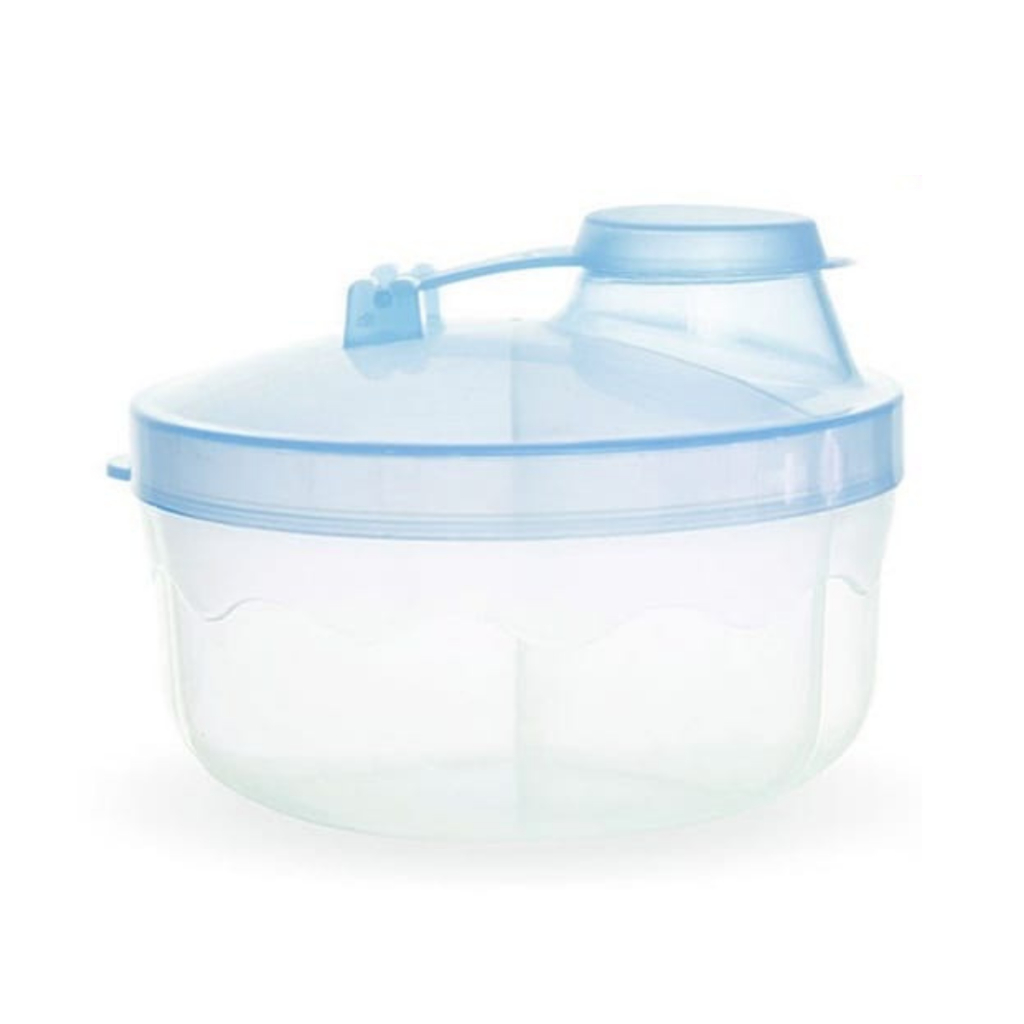 Porta Leite em Pó Para Bebê 3 Divisórias 150ml com dosador Livre Bpa - Porta Whey + Colher Silicone