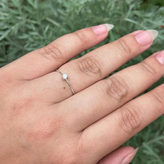 Anel Solitário Zircônia Feminino Prata 925 Fino Delicado Com Garantia em Oferta na Shopee