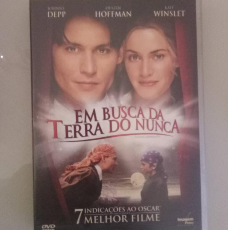 Em busca da terra do nunca - dvd de locadora - johnny depp