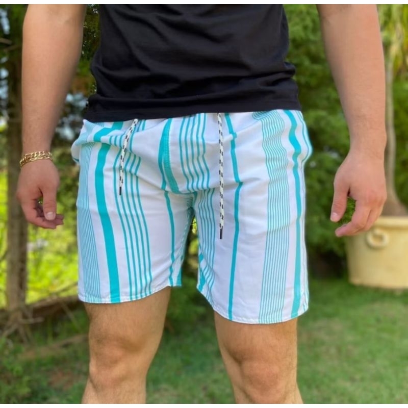 kit Shorts Bermuda Mauricinho Masculino Táctel Grosso Premium Moda Praía Verão