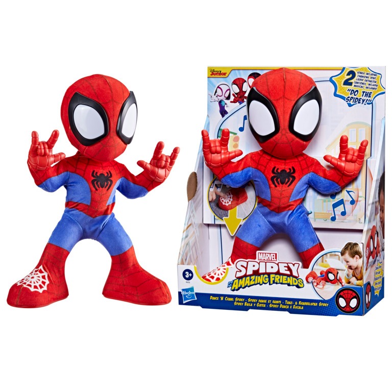 Pelúcia Spidey & Amigos Homem-Aranha Marvel com Sons & Movimento 30cm - Hasbro F6722 em Oferta na Shopee