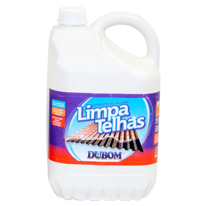 Limpa Telhas Calçadas Muros Sem Água Galão 5l - Dubom