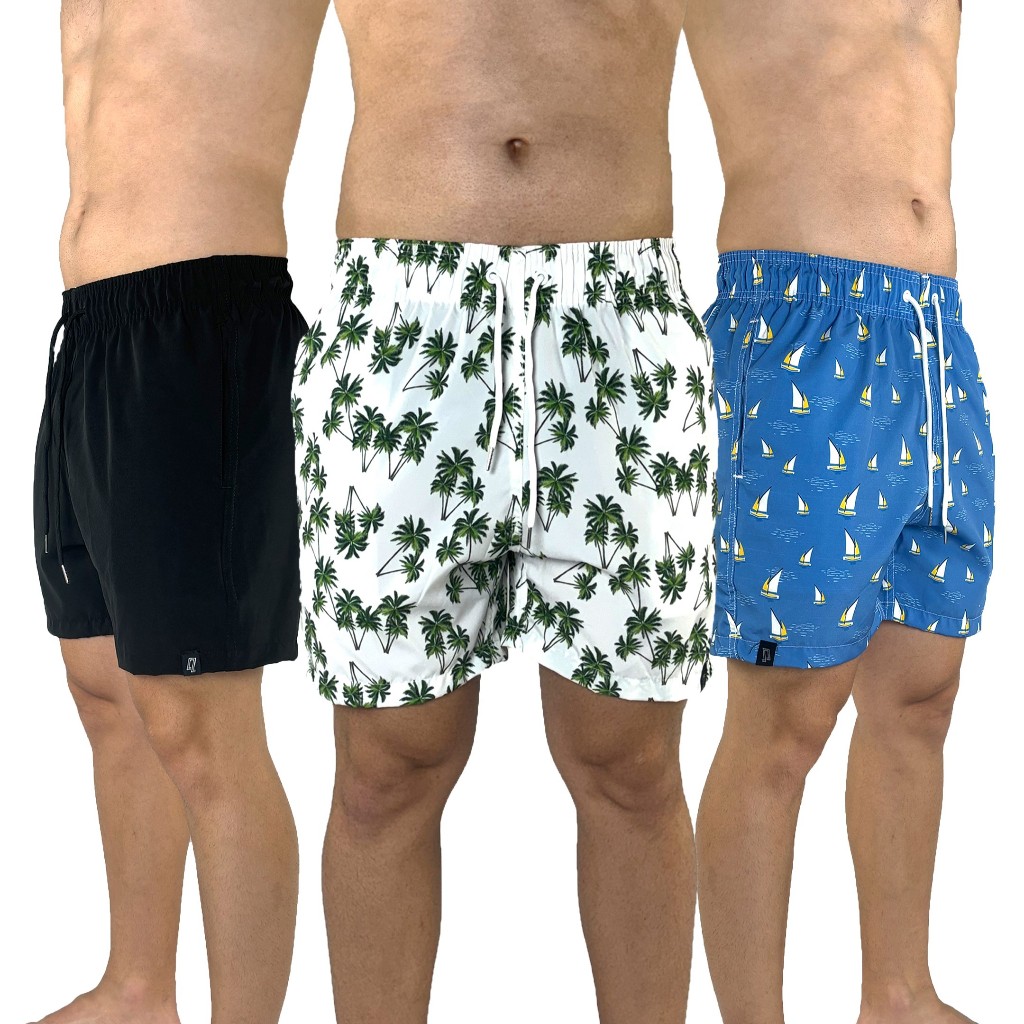 Short Bermuda Tactel Elastano Praia Academia Treino Bike Corrida Mauricinho Verão Premium